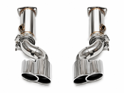 Fabspeed RACE Muffler Bypass Exhaust System. Porsche 996 Turbo (2000-2005) - 99611102775, 99611102776, 99611198775, 99611198777 - FS.POR.996T.RMBE